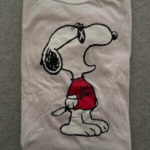 Kaws x Uniqlo x Peanuts Snoopy JOE KAWS 2017 SS17 T-Shirt White Red Black XS